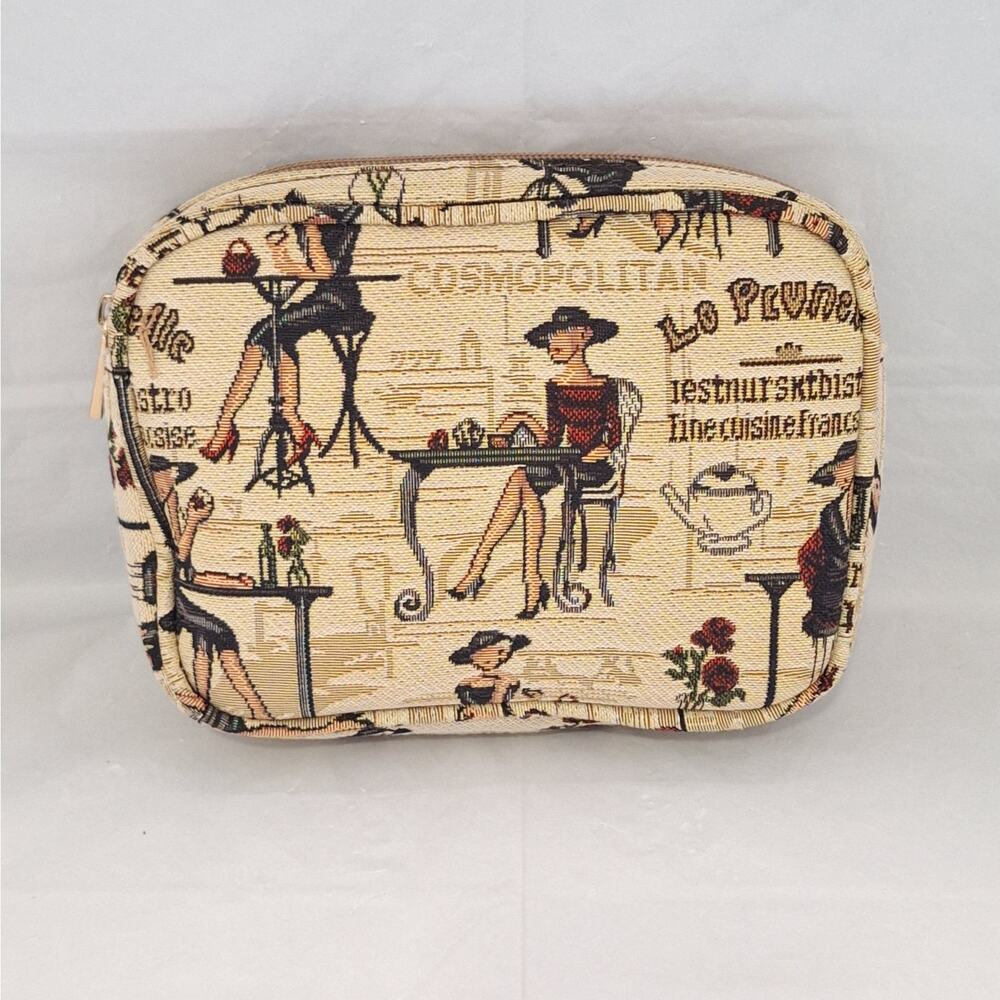 Woven Tapestry Large Cosmetic Pouch